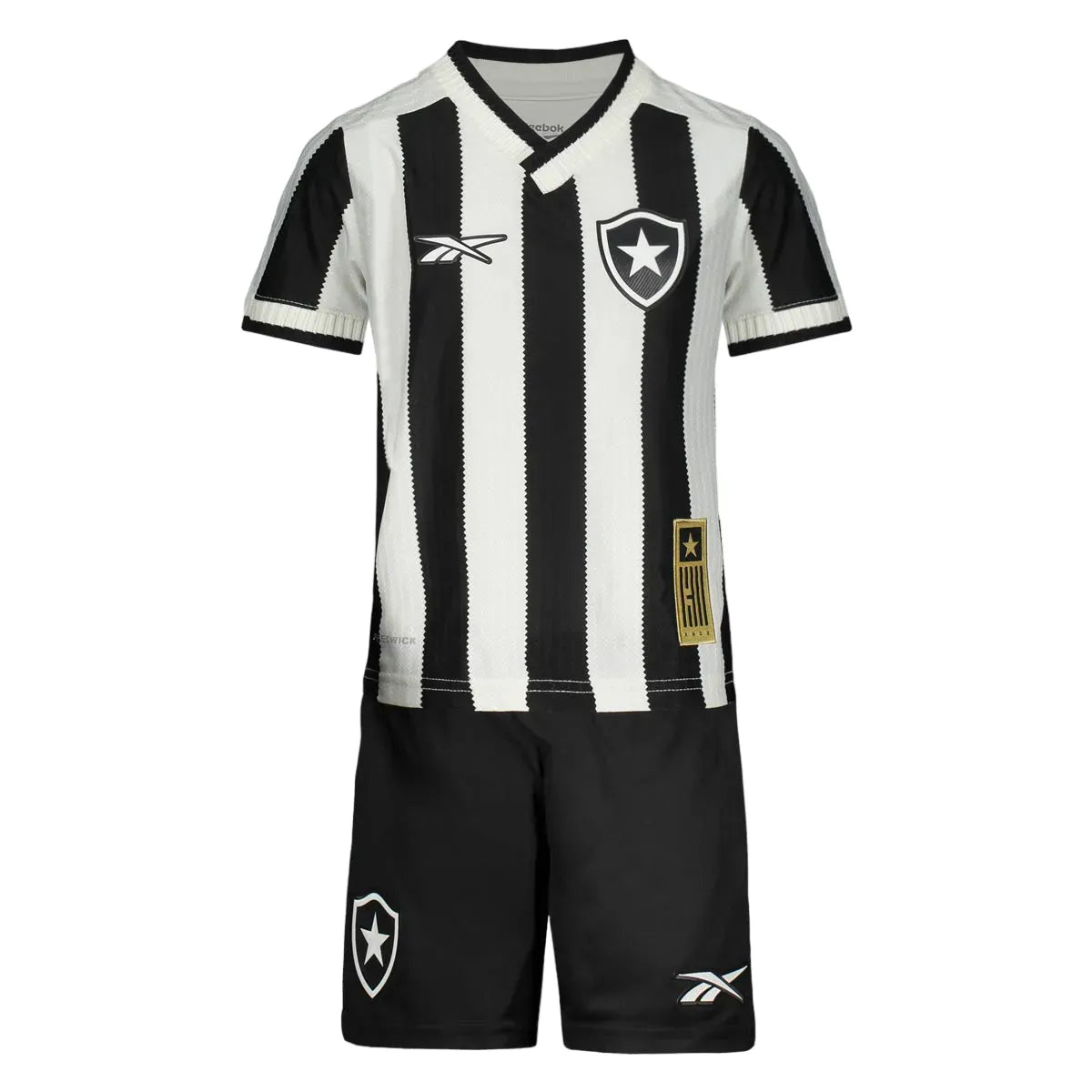 Conjunto Infantil Botafogo I 24/25 - Preto e Branco | Jogador