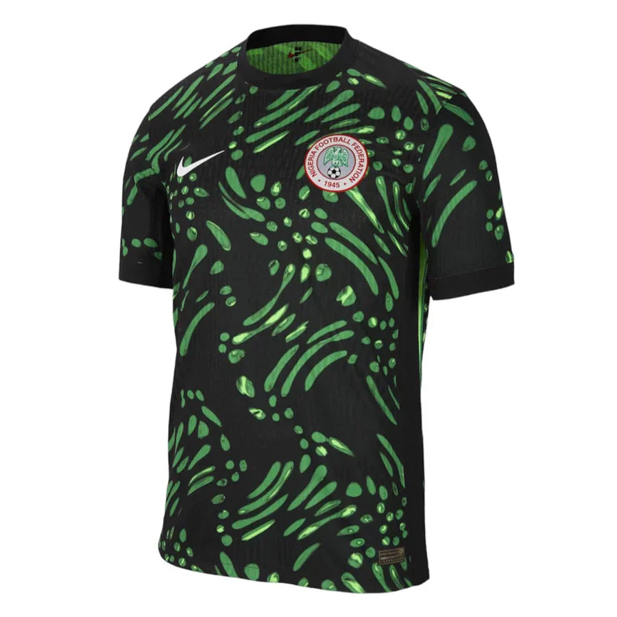 Camisa Nigéria Away 2024 - Preta e Verde | Torcedor