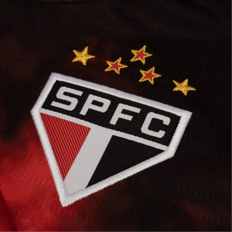 Camisa São Paulo Third 24/25 - Preta e Vermelha | Torcedor