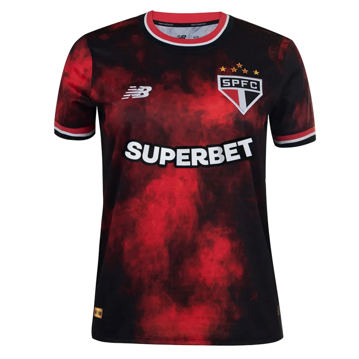 Camisa São Paulo Feminina Third 24/25 - Preta e Vermelha | Torcedor