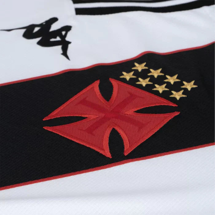 Camisa Vasco Away 24/25 Feminina - Branca e Preta | Torcedor