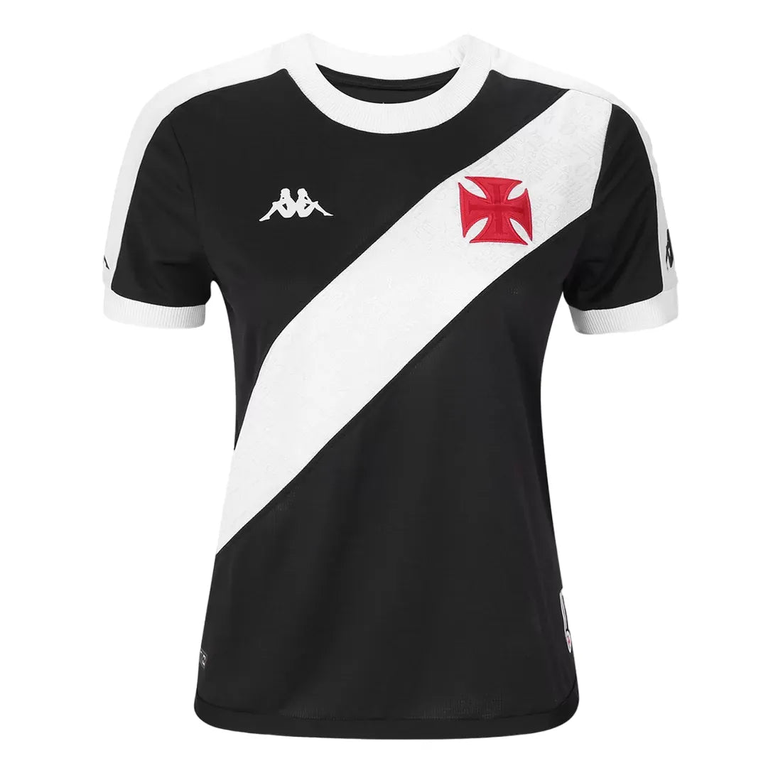 Camisa Vasco Away 24/25 Feminina - Preta e Branca | Torcedor